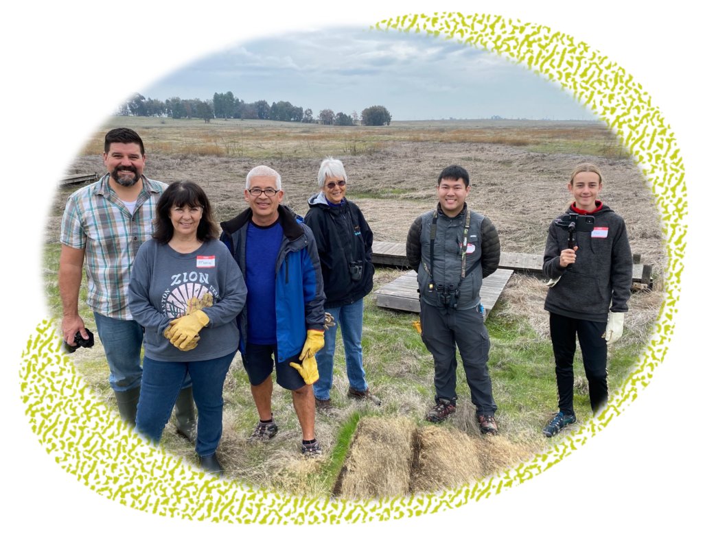 photo of past volunteers in the Preserve